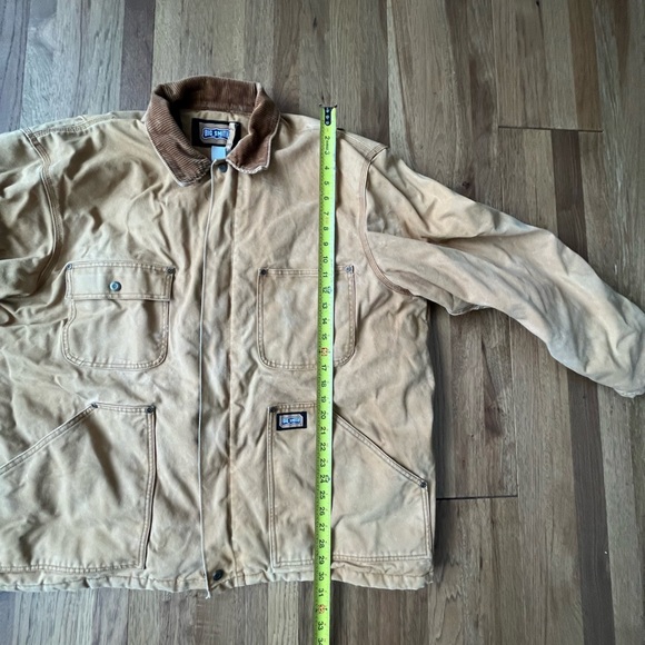 Big Smith Canvas Work Chore Farm Field Tan Jacket Men’s Sz 2XL Heavy Duty Lined - Picture 12 of 13